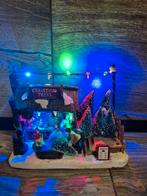 Kerstdorp prachtige kraam verlicht kersthuisjes, Ophalen of Verzenden, Zo goed als nieuw