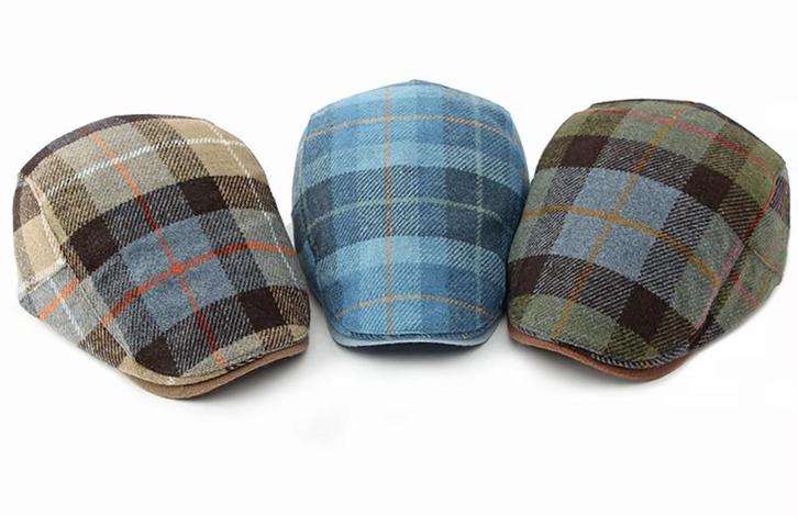 Geruiten flat cap (platte pet), Kleding | Heren, Hoeden en Petten, Nieuw, Pet, Verzenden