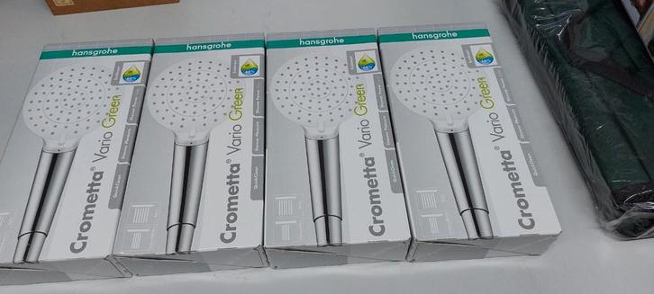 4x Hansgrohe Crometta Vario Green Douchekop, Doe-het-zelf en Verbouw, Sanitair, Nieuw, Douche, Chroom, Ophalen of Verzenden