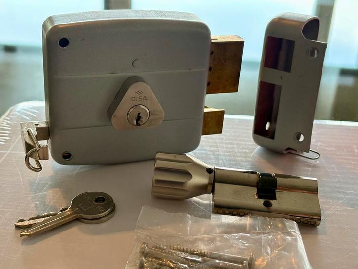 Cisa Oplegslot 50321, Doe-het-zelf en Verbouw, Hang- en Sluitwerk, Nieuw, Slot, Koper of Messing, Ophalen of Verzenden