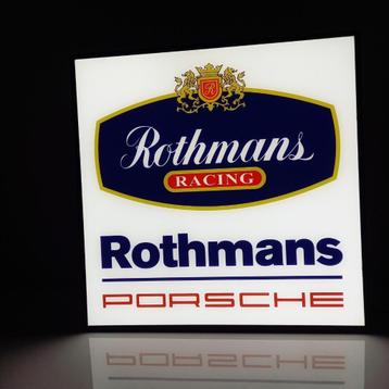 Verlicht muurbord / lichtbak van Rothmans-Porsche racing