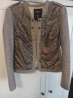 jasje met glitters XS, Kleding | Dames, Jasjes, Kostuums en Pakken, Beige, Ophalen of Verzenden, Zo goed als nieuw, Jasje