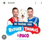 Gezocht tickets  thomas en rutger fandag 21 april, Drie personen of meer