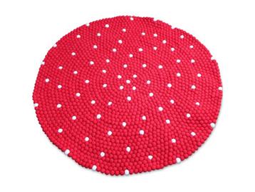 Bolletjes vloerkleed 150cm dia - gevilte 100% wol - SALE! beschikbaar voor biedingen