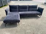 !!ACTIE!! Donkerblauwe hoekbank, gratis levering, 250 tot 300 cm, Hoekbank, Zo goed als nieuw, Vierpersoons of meer