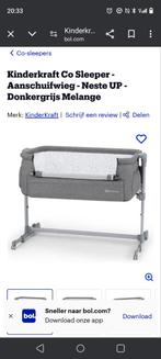 Co sleeper Kinderkraft donkergrijs melange, Kinderen en Baby's, Wieg, Zo goed als nieuw, Ophalen