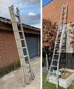 Dirks Glazenwasser-/ Schuif ladders, Doe-het-zelf en Verbouw, Ladders en Trappen, Ophalen, Gebruikt, Ladder, 4 meter of meer