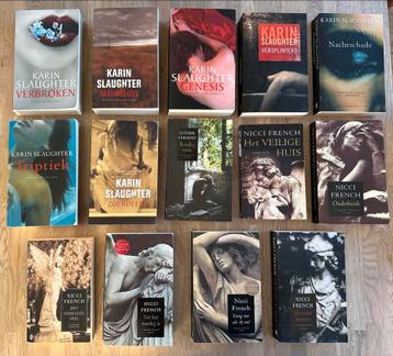 14 boeken Karin Slaughter / Nicci French / Esther Verhoef beschikbaar voor biedingen