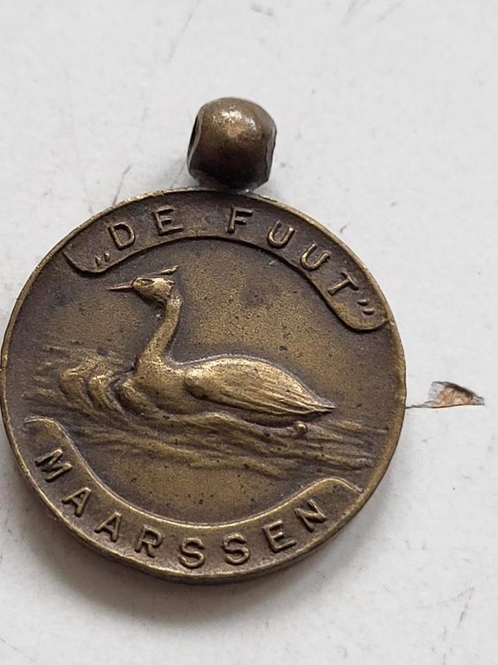 Oude penning "De Fuut" Maarssen (of medaille of prijs), Postzegels en Munten, Penningen en Medailles, Ophalen of Verzenden