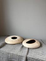 Vintage set asymmetrische ceramic beige Prosman  japandi, Overige kleuren, Aardewerk of Porselein, Ophalen of Verzenden, Zo goed als nieuw