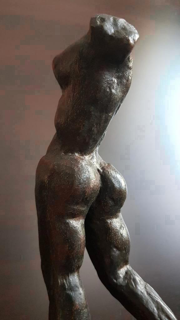 Antiek brons beeld torso naakte vrouw,Female Torso Sculpture, Antiek en Kunst, Antiek | Koper en Brons, Brons, Ophalen of Verzenden
