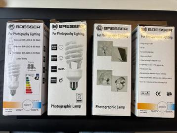 4x Bresser JDD-6 daglichtlampen 45W 5500K beschikbaar voor biedingen