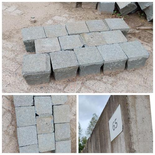herbruik partij porfier keien (vak 65), Tuin en Terras, Tegels en Klinkers, Gebruikt, Overige typen, Natuursteen, 10 m² of meer
