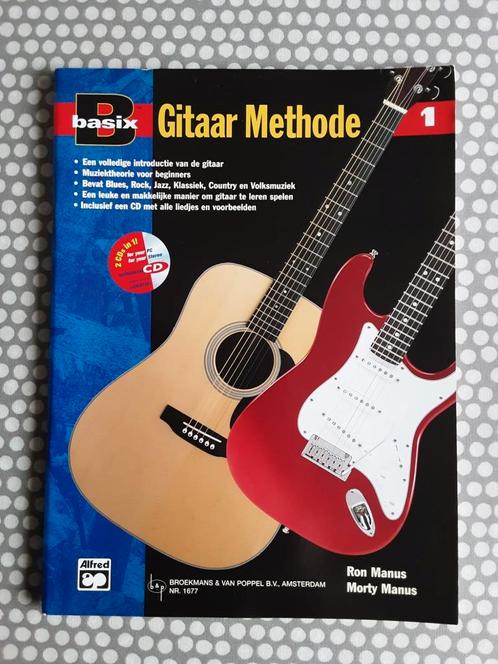 Basix  - Gitaar methode  deel 1  incl CD, Muziek en Instrumenten, Bladmuziek, Zo goed als nieuw, Les of Cursus, Gitaar, Ophalen of Verzenden