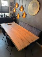 Eikenhouten eettafel 200 x 100, Ophalen, 100 tot 150 cm, 200 cm of meer, Zo goed als nieuw