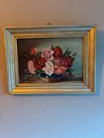 Klassiek Rozen Schilderij Olieverf Gouden Lijst, Ophalen