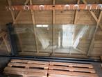 Glazen wand voor buiten - 3 meter breed, 2.36 meter hoog, Doe-het-zelf en Verbouw, Hout en Planken, Ophalen, Minder dan 25 mm