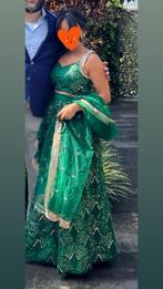 lehenga, Kleding | Dames, Ophalen of Verzenden, Zo goed als nieuw, Groen, Overige typen