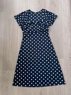 King Louie Retro polkadot stippen jurk S ❤️ALS NIEUW❤️, Blauw, Ophalen of Verzenden, Zo goed als nieuw, Knielengte