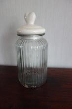 Voorraadpot glas porselein., Antiek en Kunst, Curiosa en Brocante, Ophalen of Verzenden