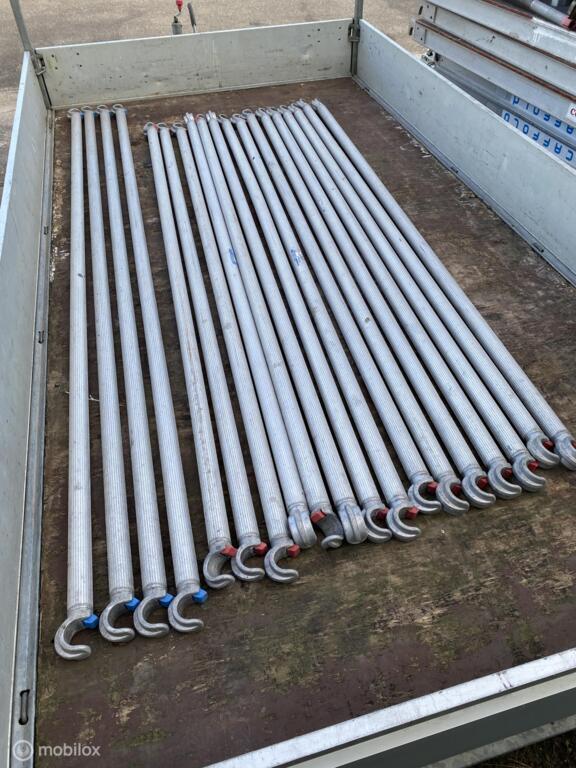 Custers horizontaal en diagonaal schoren, Doe-het-zelf en Verbouw, Steigers, Gebruikt, Ophalen