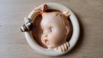 Oude retro meisje muurhanger met bijtje MJ Hummel Germany, Ophalen of Verzenden