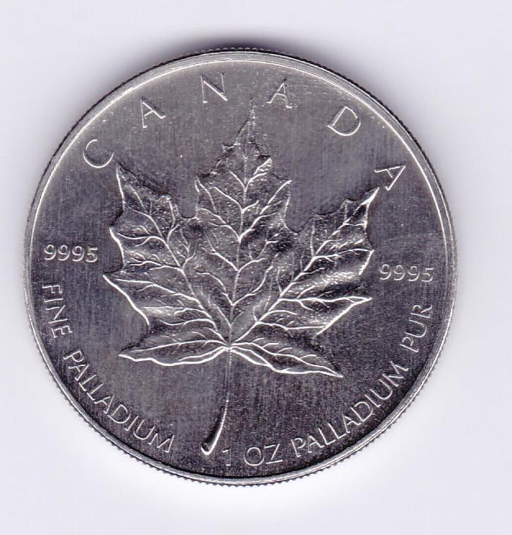 Canada 50 dollars 2006 Maple leaf van 1 OUNCE PALLADIUM, Postzegels en Munten, Edelmetalen en Baren, Goud, Ophalen of Verzenden