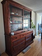 Koloniaal donker grenen buffetkast, Huis en Inrichting, Kasten | Buffetkasten, Ophalen, Gebruikt, Met deur(en), 200 cm of meer