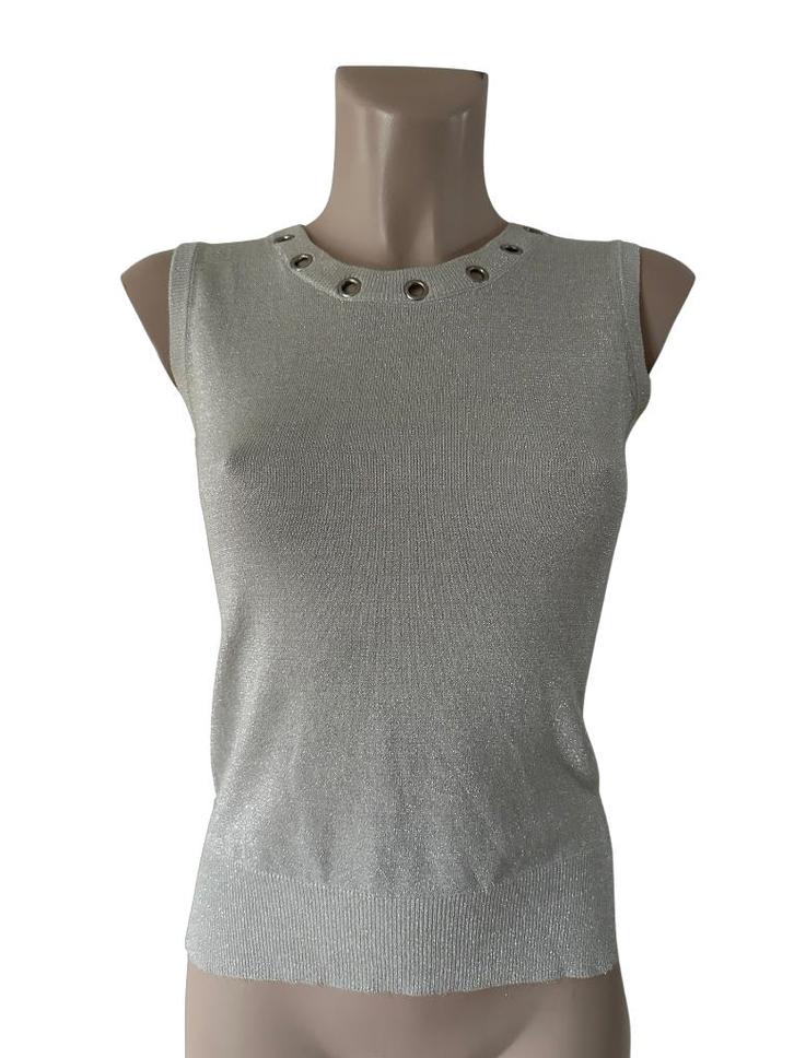 Monique Collignon top XS, Kleding | Dames, Tops, Zo goed als nieuw, Maat 34 (XS) of kleiner, Grijs, Zonder mouw, Ophalen of Verzenden