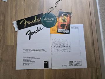 Fender '65 Super Reverb Instruction Manual - 2000 beschikbaar voor biedingen