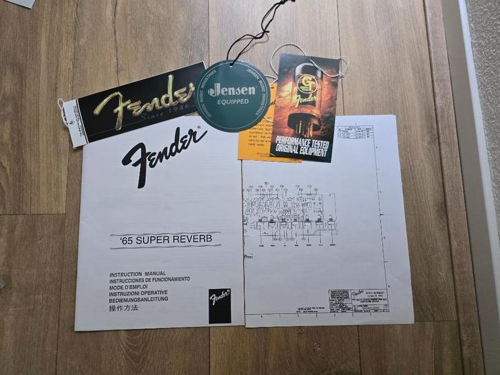 Fender '65 Super Reverb Instruction Manual - 2000, Muziek en Instrumenten, Instrumenten | Toebehoren, Nieuw, Overige instrumenten