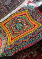 Handgemaakte gehaakte deken – uniek & warm, Huis en Inrichting, Woonaccessoires | Plaids en Woondekens, Ophalen of Verzenden, Nieuw