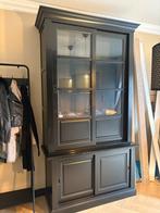 Hoge Zwarte Buffetkast - 240cm, Huis en Inrichting, Kasten | Buffetkasten, Ophalen, Gebruikt, 100 tot 150 cm, 200 cm of meer