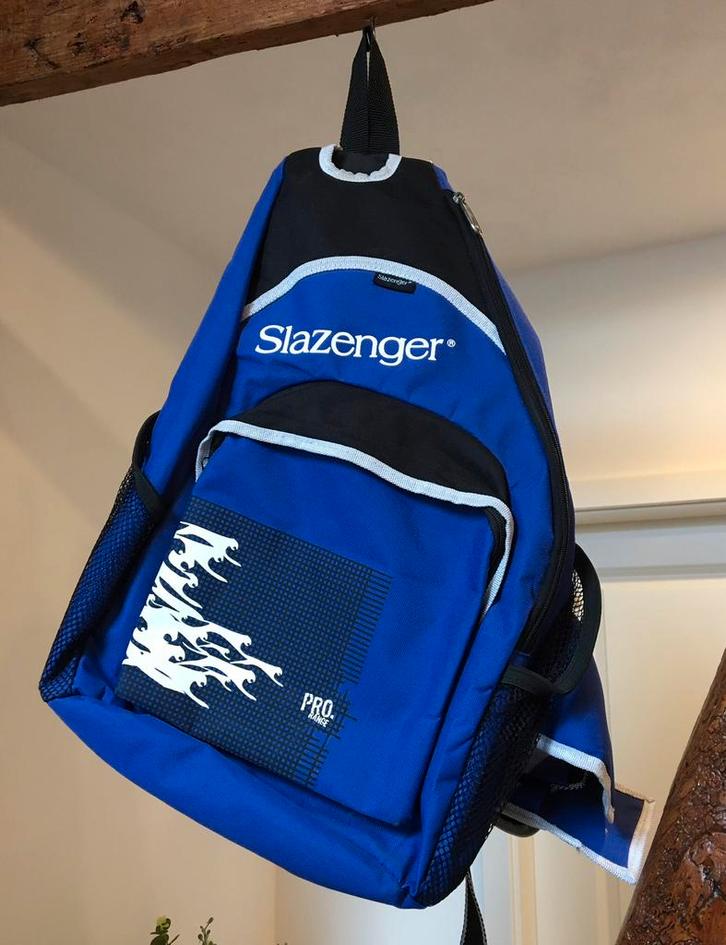 Blauwe Slazenger tennis racket tas, sporttas, Sieraden, Tassen en Uiterlijk, Tassen | Sporttassen, Zo goed als nieuw, Ophalen of Verzenden