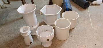 Antieke Delfs Blauwe Vazen Set delfs wil porcelein  beschikbaar voor biedingen