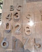 Partij huisnummers Adezz 12cm in cortenstaal en RVS, Tuin en Terras, Brievenbussen, Ophalen, Nieuw, Rvs