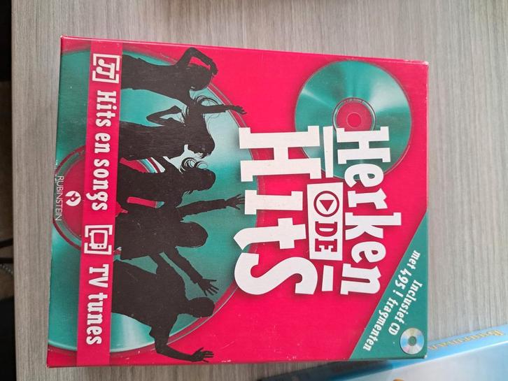 Herken de Hits Muziekspel, Cd's en Dvd's, Cd's | Humor en Cabaret, Zo goed als nieuw, Boxset, Ophalen of Verzenden