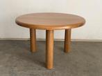 ronde eettafel van vintage eiken, Zo goed als nieuw, Vijf personen of meer, 100 tot 150 cm, 100 tot 150 cm