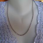 zilveren gedraaide rope ketting [824], Verzenden, Zo goed als nieuw, Zilver, Zilver