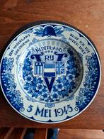 Delftsblauw 5 mei 1945 bord, Antiek en Kunst, Ophalen of Verzenden