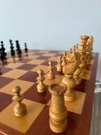 Schaakbord met Regency schaakstenen set chessboard vintage, Ophalen of Verzenden, Zo goed als nieuw