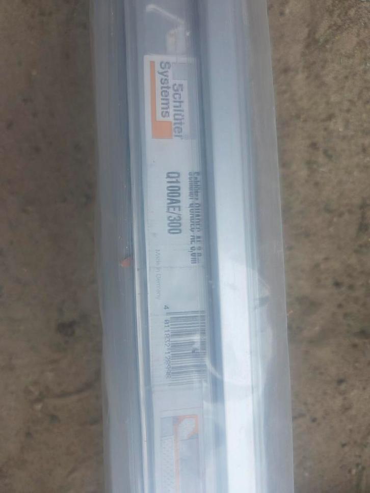 Schlüter Systems Tegelprofiel Q100AE/300 6 stuks, Doe-het-zelf en Verbouw, Tegels, Nieuw, Wandtegels, Keramiek, Minder dan 20 cm