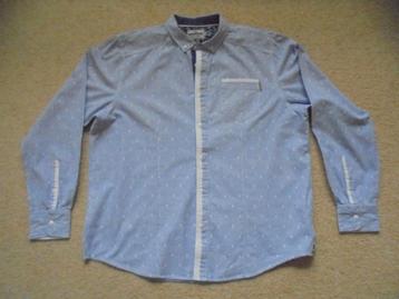 Blauw/wit overhemd Mish Mash beschikbaar voor biedingen