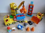 Duplo: 10813  Grote bouwplaats met kraan , Construction site, Complete set, Duplo, Gebruikt, Ophalen of Verzenden