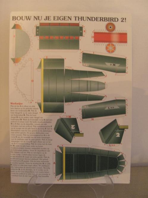 Originele bouwplaat Thunderbirds 2, Verzamelen, Speelgoed, Nieuw, Ophalen of Verzenden