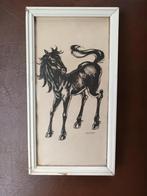Schilderijtje met paard, Antiek en Kunst, Ophalen of Verzenden