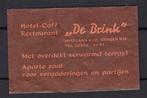 2147 Bergen hotel cafe rest DE BRINK, Verzamelen, Suikerzakjes, Ophalen of Verzenden, Nederland