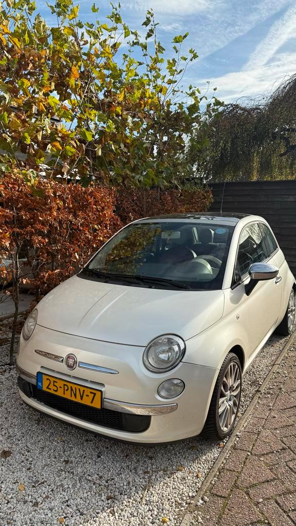 Fiat 500 Panorama 2011 Parelmoer, Auto's, Fiat, Particulier, Benzine, A, Hatchback, Handgeschakeld, Origineel Nederlands, Overige kleuren