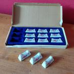 Vintage Franse messenleggers set van 12 in originele doos, Verzenden, Zo goed als nieuw, Overige materialen