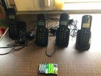 Dect telefoon Philips met 4 handsets, Telecommunicatie, Vaste telefoons | Handsets en Draadloos, Gebruikt, 4 handsets of meer